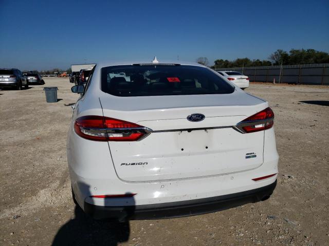 3FA6P0CD1KR270867 - 2019 FORD FUSION SEL WHITE photo 6