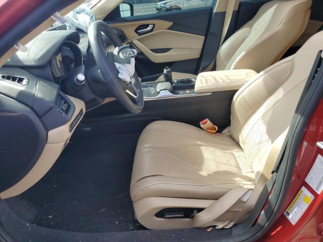 19UUB5F61MA009716 - 2021 ACURA TLX ADVANCE RED photo 7