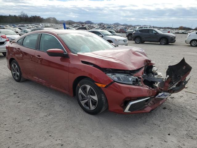 19XFC2F61KE031695 - 2019 HONDA CIVIC LX MAROON photo 4