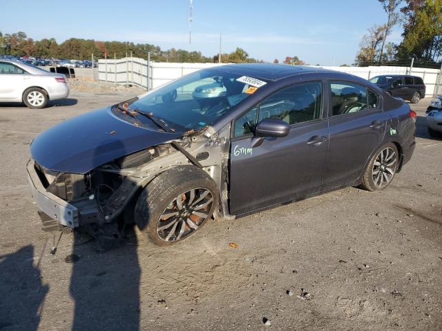 19XFB2F93FE007420 - 2015 HONDA CIVIC EXL 灰色 照片 1