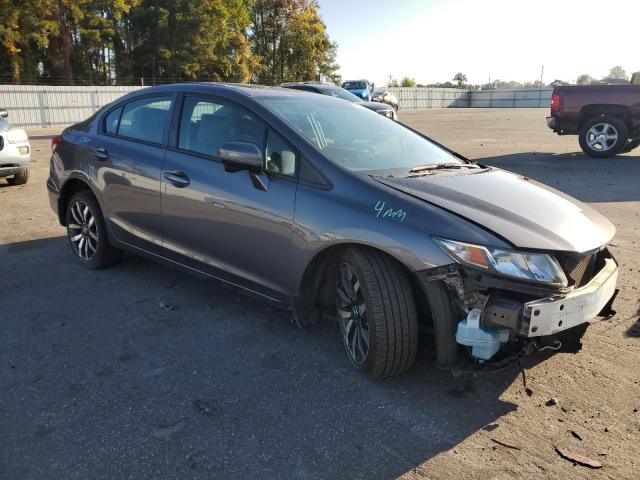 19XFB2F93FE007420 - 2015 HONDA CIVIC EXL 灰色 照片 4
