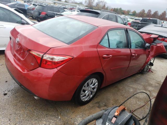 5YFBURHE4HP662862 - 2017 TOYOTA COROLLA L RED photo 3