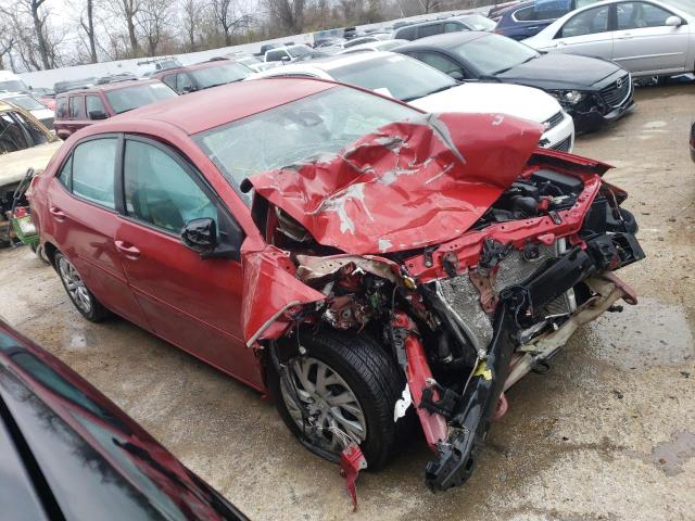 5YFBURHE4HP662862 - 2017 TOYOTA COROLLA L RED photo 4