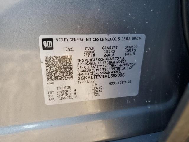 3GKALTEV3ML382006 - 2021 GMC TERRAIN SLE GRAY photo 13