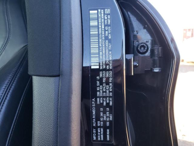 ZASPAKBNXK7C40934 - 2019 ALFA ROMEO STELVIO TI BLACK photo 12