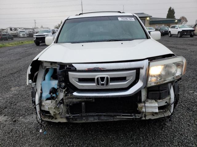 5FNYF4H91BB066234 - 2011 HONDA PILOT TOURING WHITE photo 5