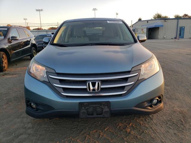 2HKRM4H52EH611774 - 2014 HONDA CR-V EX TEAL photo 5