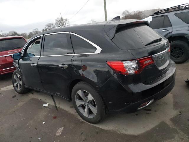 5FRYD3H2XGB012231 - 2016 ACURA MDX BLACK photo 2