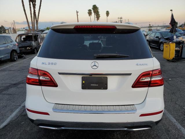 4JGDA5HB0FA578552 - 2015 MERCEDES-BENZ ML 350 4MATIC WHITE photo 6