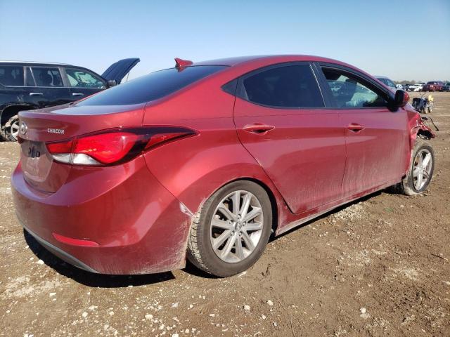 5NPDH4AE2GH762934 - 2016 HYUNDAI ELANTRA SE RED photo 3