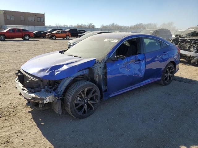 19XFC2F82KE026457 - 2019 HONDA CIVIC SPORT ლურჯი ფოტო 1