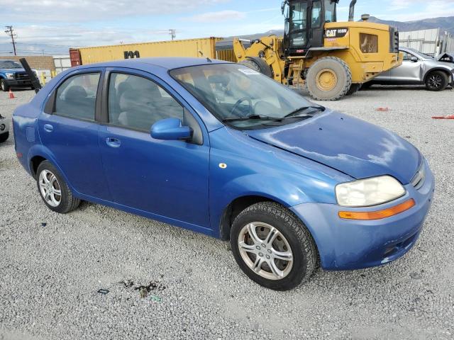 KL1TD52685B324204 - 2005 CHEVROLET AVEO BASE BLUE photo 4