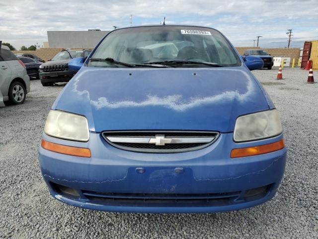 KL1TD52685B324204 - 2005 CHEVROLET AVEO BASE BLUE photo 5