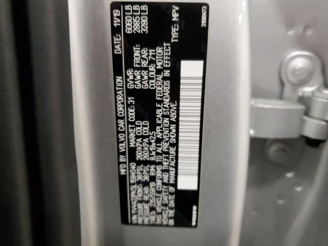 YV4A22PK5L1584540 - 2020 VOLVO XC90 T6 MOMENTUM SILVER photo 13