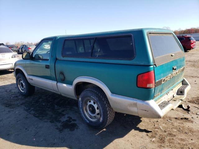 1GCDT14Z7S8157648 - 1995 CHEVROLET S TRUCK S10 GREEN photo 2