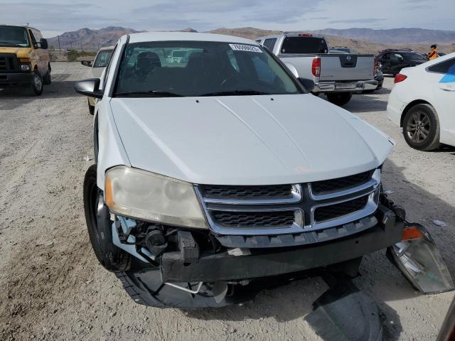 1C3CDZAB9EN140150 - 2014 DODGE AVENGER SE WHITE photo 5