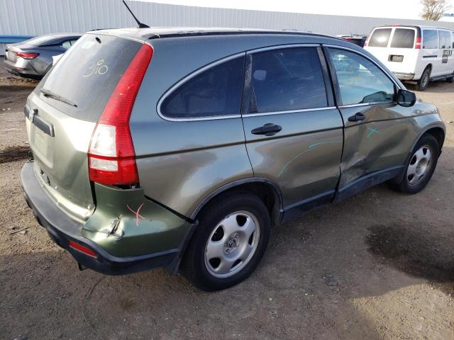 JHLRE48348C045048 - 2008 HONDA CR-V LX GREEN photo 3