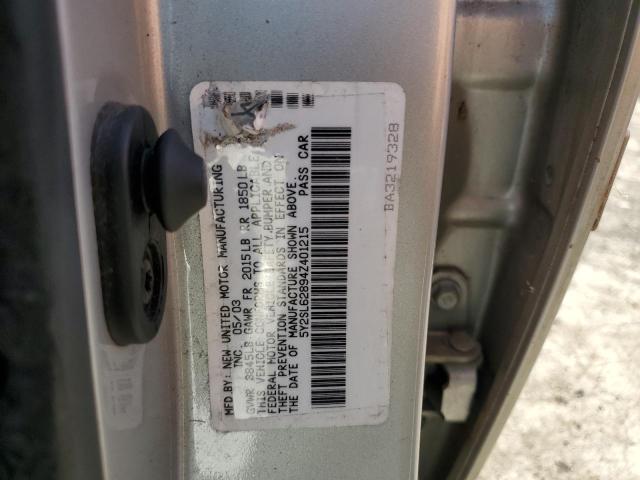 5Y2SL62894Z401215 - 2004 PONTIAC VIBE SILVER photo 12