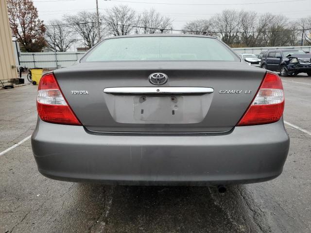 4T1BE32K14U800200 - 2004 TOYOTA CAMRY LE CHARCOAL photo 6