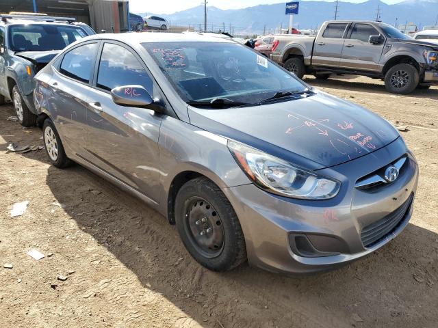 KMHCT4AE6EU710604 - 2014 HYUNDAI ACCENT GLS GRAY photo 4