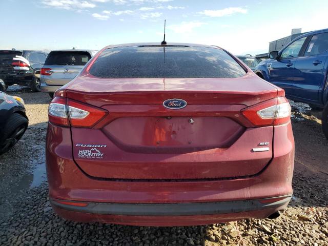 3FA6P0HDXGR315577 - 2016 FORD FUSION SE BURGUNDY photo 6