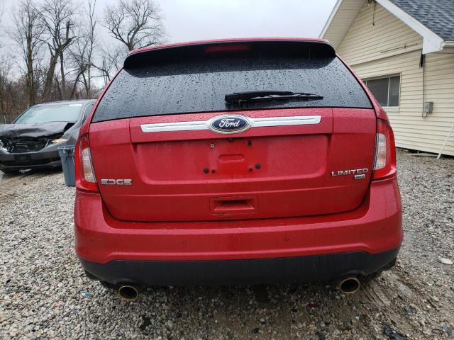 2FMDK4KC7CBA89011 - 2012 FORD EDGE LIMITED RED photo 6