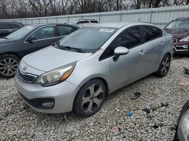 KNADN4A33D6186779 - 2013 KIA RIO EX GRAY photo 1