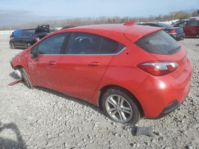 3G1BE6SM7HS566490 - 2017 CHEVROLET CRUZE LT RED photo 2