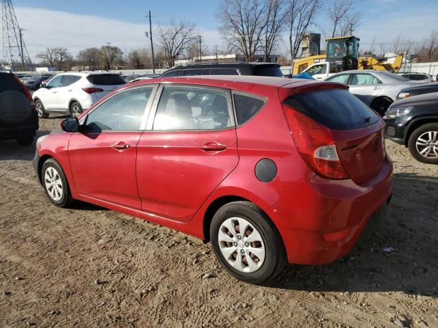 KMHCT5AE5FU204236 - 2015 HYUNDAI ACCENT GS RED photo 2