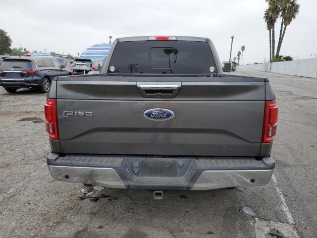 1FTEW1CG4FKE64568 - 2015 FORD F150 SUPERCREW GRAY photo 6