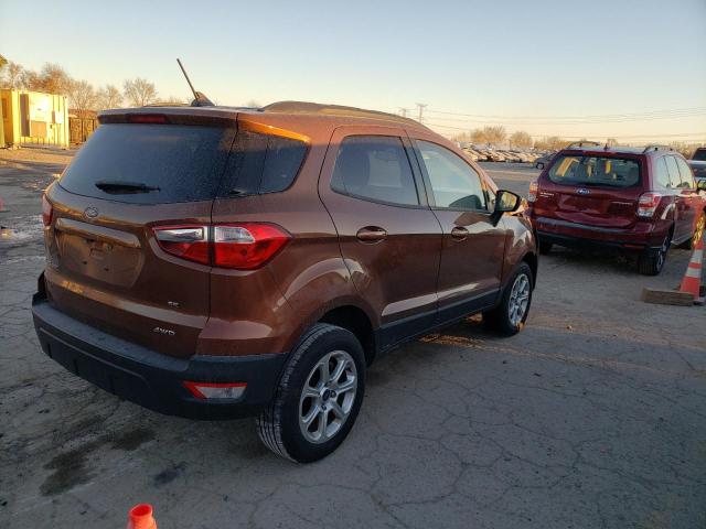 MAJ6S3GL0KC250268 - 2019 FORD ECOSPORT SE ORANGE photo 3