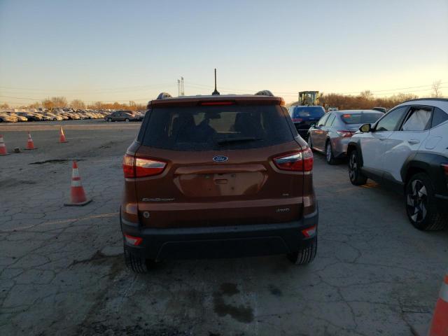 MAJ6S3GL0KC250268 - 2019 FORD ECOSPORT SE ORANGE photo 6