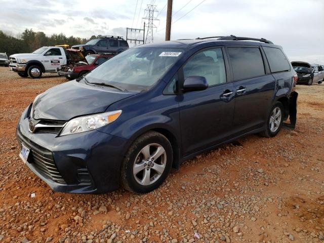 5TDKZ3DC0KS005431 - 2019 TOYOTA SIENNA LE BLUE photo 1