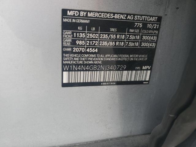 W1N4N4GB2NJ340729 - 2022 MERCEDES-BENZ GLA 250 SILVER photo 13