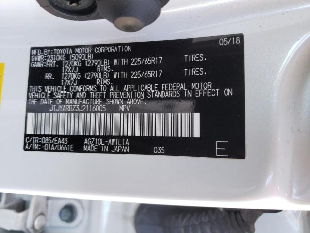 JTJYARBZ3J2116005 - 2018 LEXUS NX 300 BASE Ağ foto 13