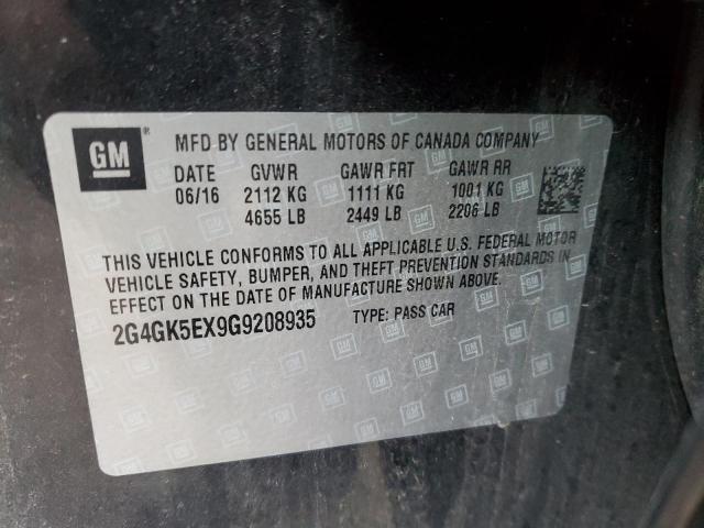2G4GK5EX9G9208935 - 2016 BUICK REGAL 黑色 照片 12