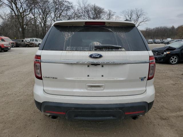 1FM5K8F85FGA40467 - 2015 FORD EXPLORER LIMITED WHITE photo 6