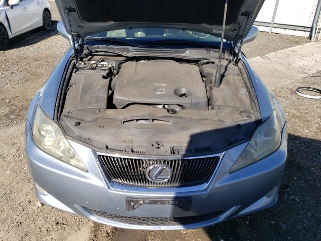 JTHBK262875049711 - 2007 LEXUS IS 250 BLUE photo 11