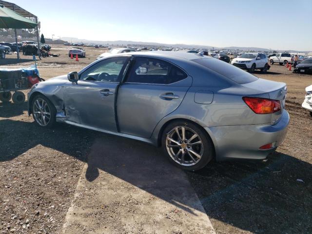 JTHBK262875049711 - 2007 LEXUS IS 250 BLUE photo 2