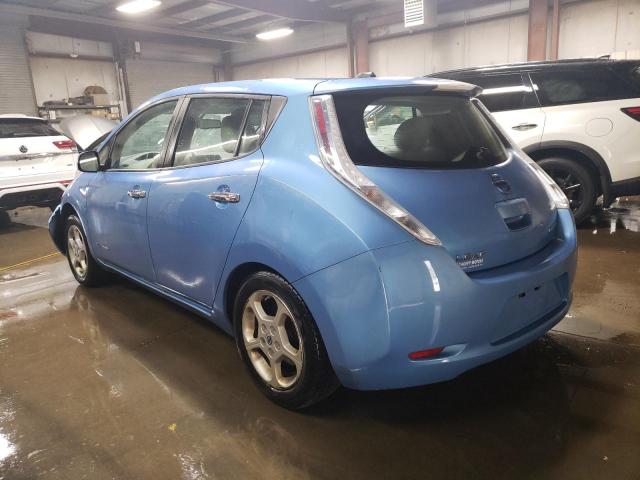 1N4AZ0CP7DC405852 - 2013 NISSAN LEAF S BLUE photo 2