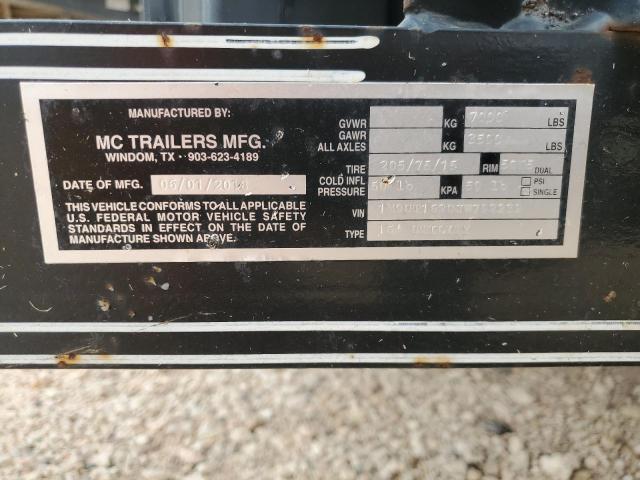 1M9UT162UJW792239 - 2018 MC TRAILER 黑色 照片 10