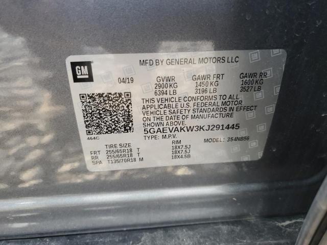 5GAEVAKW3KJ291445 - 2019 BUICK ENCLAVE ESSENCE Boz foto 14