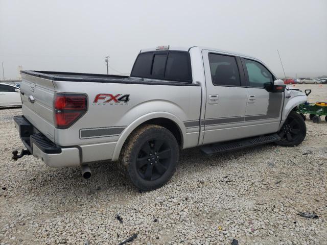 1FTFW1ET5DFC64402 - 2013 FORD F150 SUPERCREW GRAY photo 3