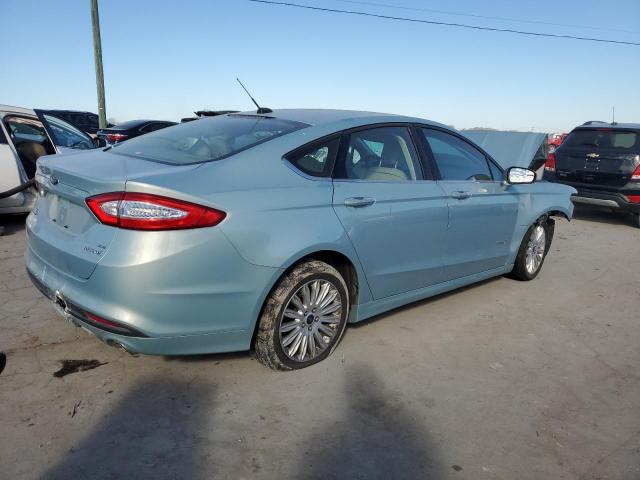 3FA6P0LU4ER139792 - 2014 FORD FUSION SE HYBRID BLUE photo 3