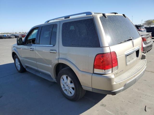 5LMEU88H64ZJ24254 - 2004 LINCOLN AVIATOR ოქროსფერი ფოტო 2