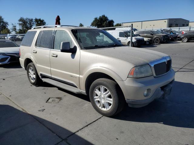 5LMEU88H64ZJ24254 - 2004 LINCOLN AVIATOR ოქროსფერი ფოტო 4