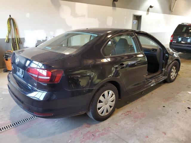 3VW267AJ7GM313414 - 2016 VOLKSWAGEN JETTA S BLACK photo 3