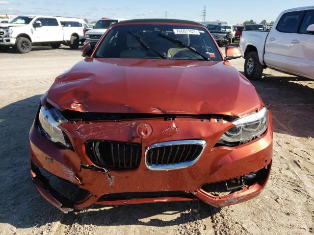 WBA2K1C55K7D08825 - 2019 BMW 230XI ORANGE photo 5