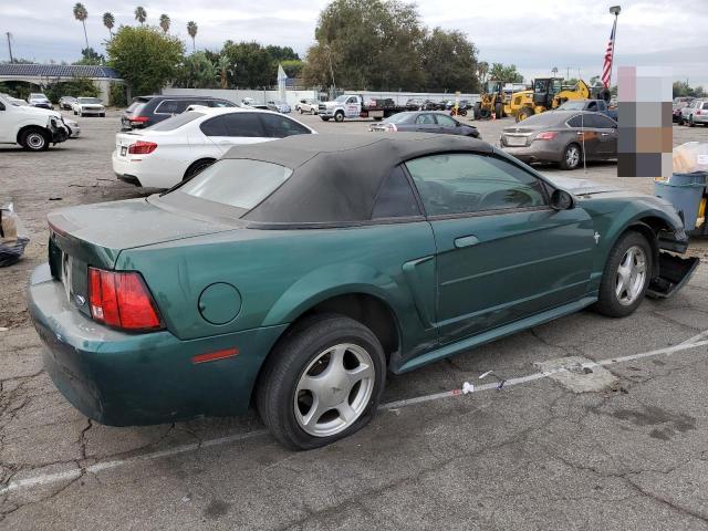 1FAFP44453F405756 - 2003 FORD MUSTANG GREEN photo 3