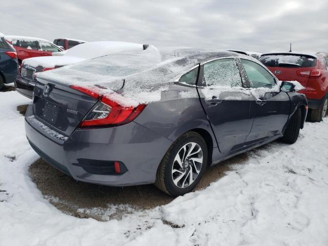 19XFC2F76JE027603 - 2018 HONDA CIVIC EX GRAY photo 3